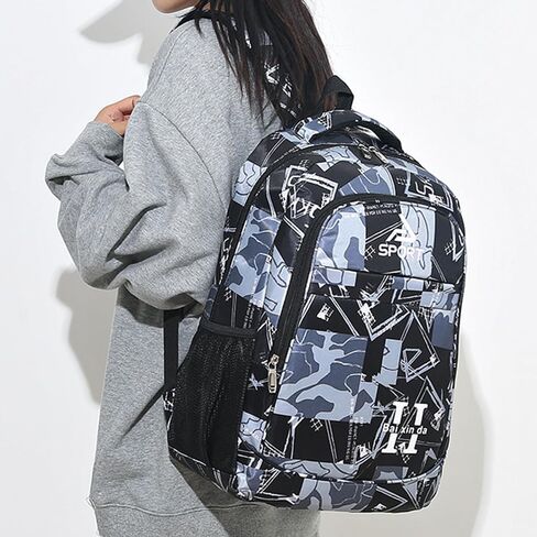 Camouflage Teenagers Backpack Nylon Elementary School Bags Durable Students Bookbags Senior School Shoulder Bag (pink) in Saudi Arabia