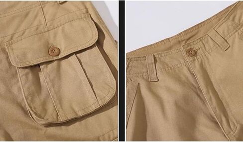 Men's Cotton Cargo Pants Overalls Outdoor Work Hiking Trousers Casual Clothing in Saudi Arabia