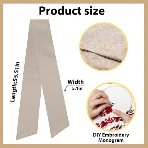 Christmas Wreath Sash for Front Door, White Burlap Sash Baby Shower Wreath Accessories for Home Birthday Thanksgiving Day Decorations in Saudi Arabia
