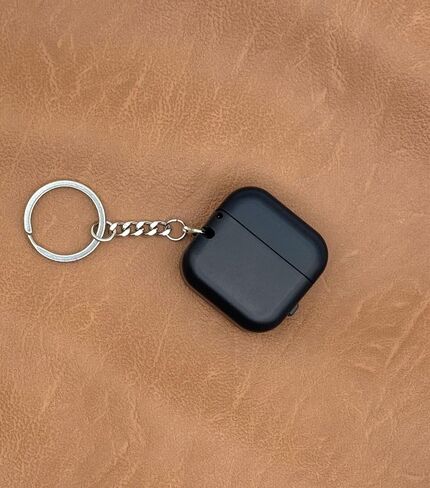 Ultra Slim Ring Case with Keychain – Portable Gym Jewelry Box, Compact Travel Ring Holder, Small Black Jewelry Organizer for Women and Men(1.4 x 1.4 x 0.7 in) in Saudi Arabia