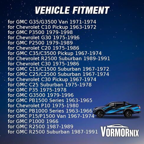 Front Lower Suspension Control Arm Shaft Kit for Chevrolet C10 Suburban Pickup C20 Panel 1963 1964 1965 1966 1967 1968 1969 1970 1971 1972 1973 1974 1975 1976-1986 2 Piece in Saudi Arabia