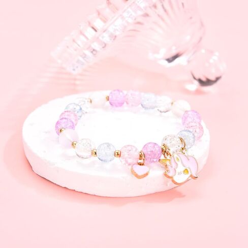 Leyung Birthday Gifts for Girls, Beaded Bracelet Birthday Decorations Gifts for 3 4 5 6 7 Year Old Girls Daughter Granddaughter Niece Sister in Saudi Arabia