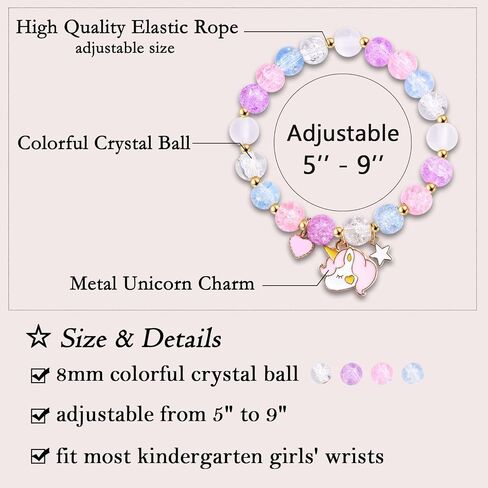 Leyung Birthday Gifts for Girls, Beaded Bracelet Birthday Decorations Gifts for 3 4 5 6 7 Year Old Girls Daughter Granddaughter Niece Sister in Saudi Arabia