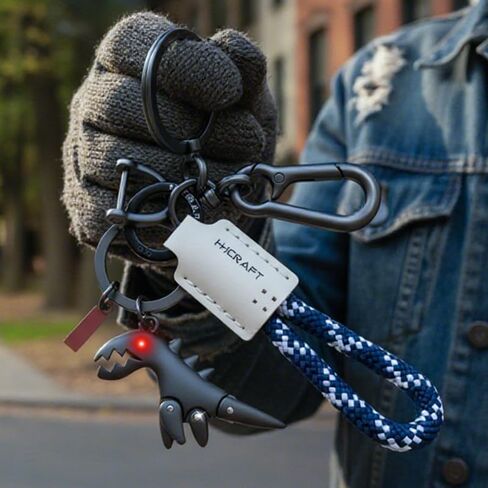 Weseecase الألومنيوم سبيكة سوار ديناصور سوار مع شريط جلدي من جلد الغزال - مجوهرات دينو معدنية باردة ، خفيفة الوزن in Saudi Arabia