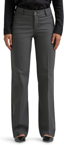 Lee Women's Ultra Lux Comfort with Flex Motion Trouser Pant, Static Gray in Saudi Arabia