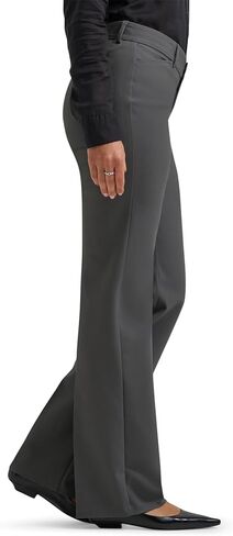 Lee Women's Ultra Lux Comfort with Flex Motion Trouser Pant, Static Gray in Saudi Arabia