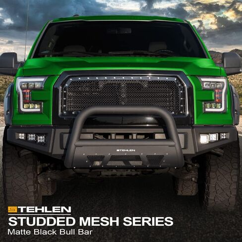 733469494089 متوافق مع 2016-2022 Toyota Tacoma 3 "STODDED MESH Series Bull - Matte Black in Kuwait