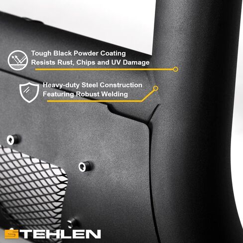 733469494089 متوافق مع 2016-2022 Toyota Tacoma 3 "STODDED MESH Series Bull - Matte Black in Kuwait