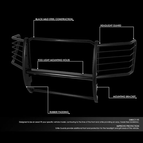 Auto Dynasty Mild Steel Front Bumper Headlight/Grille Brush Guard Compatible with 11-16 Ford F250/F350/F450/F550 Super Duty in Saudi Arabia