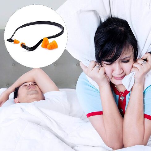 Sumind 24 Pieces Banded Ear Plugs Hearing Bands Banded Ear Band Plug Shooting Reusable Construction Protection Silicone Replacement Pods for Work Sleeping Concerts, Motor Sport Racing in Saudi Arabia