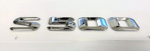 1x 2001-2013 S500 S 500 حرف خلفي جذع الشارة أرقام شارة الشارة الملصق (الفضة) in Kuwait