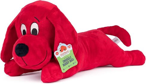 Clifford® Snuggle Buddy 14" Plush Dog Toy | Cozy Dog Stuffed Animals Play Toy for Medium to Large Dogs | Comfort, Squeakers, Crinkle, Interactive Bonding in Saudi Arabia