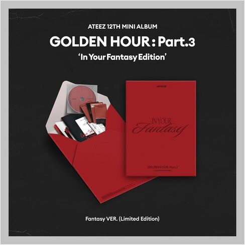 A'teez Golden Hour: Part.3 في إصدار Fantasy Edition Limited Fantasy مع تتبع ATZ مختومة in Saudi Arabia