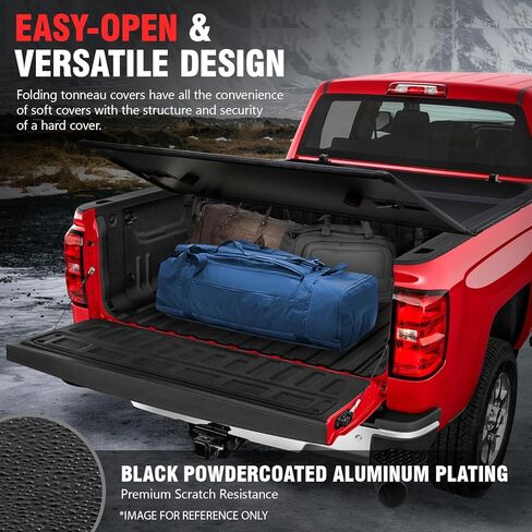 DNA Motoring TTC-RU-005 Soft Vinyl Roll-Up Tonneau Cover Compatible with 99-16 F-250 F-350 F-450 Super Duty 6.5Ft Fleetside Bed in Saudi Arabia
