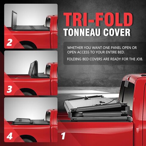 DNA Motoring TTC-RU-005 Soft Vinyl Roll-Up Tonneau Cover Compatible with 99-16 F-250 F-350 F-450 Super Duty 6.5Ft Fleetside Bed in Saudi Arabia