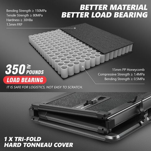 DNA Motoring TTC-RU-005 Soft Vinyl Roll-Up Tonneau Cover Compatible with 99-16 F-250 F-350 F-450 Super Duty 6.5Ft Fleetside Bed in Saudi Arabia