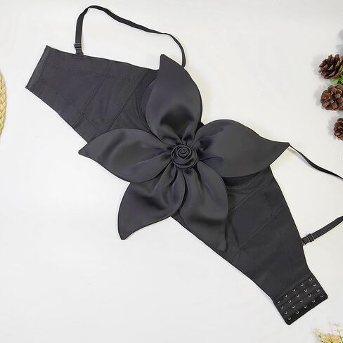 حزب المرأة المحصول الأعلى ثلاثي الأبعاد للزهور bustier الخروج من ملهى ليلي حفلة Y2K أكمام سباغيتي حزام كامي قمم كامي in Kuwait