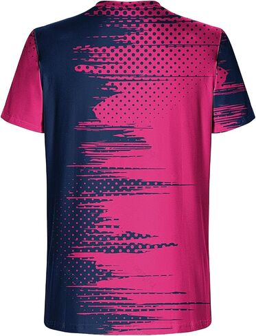 Muscularfit T Shirts for Man Big and Tall Short Sleeve Casual Athletic Shirts Funny 3D Flame Print Graphic Tee Shirts for Men in Kuwait