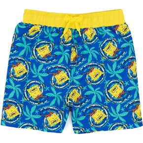 SpongeBob SquarePants Swim Shorts Boys Blue Yellow Swimming Trunks