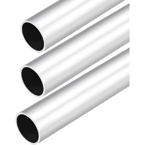 DMiotech (26mm OD x 20mm ID) 6063 Aluminum Round Tube 300mm Length Industry Metal Tubing for Machinery Frame Construction DIY Projects