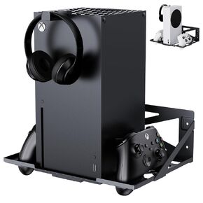 Cooling Charging Stand for Xbox Series X/S with 2 Headset Stand, Luckit Vertical Dual Controller Charger Station Dock Accessories with Cooling Fan, Fast Charging Station with 3 HUB USB Ports