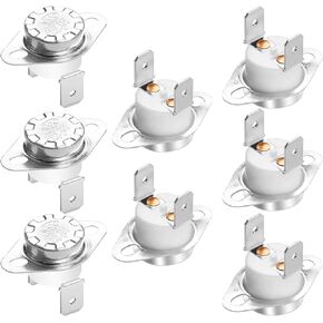 Aopin Thermal Control Switch KSD301 Normally Closed NC 50 Degrees 250V 16A Toast Oven Thermostat Temperature Switch-Degree 8Pcs