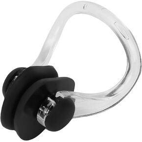 Keenso Waterproof Swimming Nose Clip Soft Silicone Training Sport Protection Nose Clip for Kids and Adults(Black)
