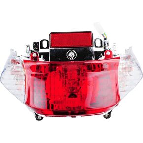 GY6 Tail Light Taillight Assembly Applicable For TaoTao Sunny Jonway 49CC 50CC 4-stroke Engine Chinese Scooters (Brake Light,Red)