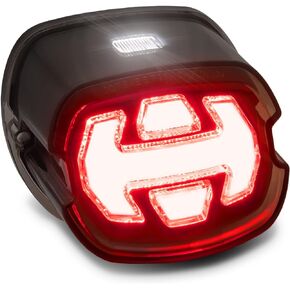 TRUE MODS LED Brake Tail Light for Harley Davidson [DOT Approved] [Arrow-Design] [Plug-n-Play] License Running Stop Taillight for Sportster Dyna Fatboy Road King Electra Glide Ultra Softail Heritage