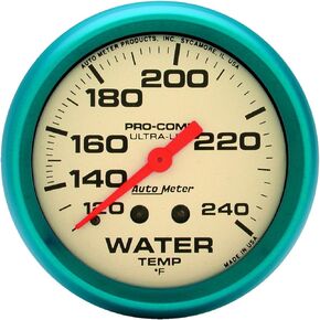 AUTO METER 4532 Ultra-Nite Water Temperature Gauge, 2 5/8"