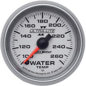Auto Meter 4955 Ultra-Lite II 2-1/16" 100-260 F Full Sweep Electric Water Temperature Gauge