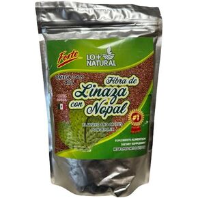 Linaza con Nopal Forte 8oz 100% Natural Blend of Ground Linaza - Nopal Cactus Powder Mix Extremely Effective Flaxseed & Nopal Powder Mix 8oz Dietary Supplement