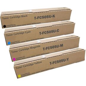 High Capacity T-FC505U Toner Cartridge Compatible with T-FC505U-K T-FC505U-C T-FC505U-M T-FC505U-Y use for E-Studio 2505AC 3005AC 3505AC 4505AC 5005AC Printer