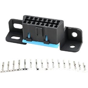 16 Pin OBD Female Replacement Wire Sockets Connector OBDII Car Auto Adapter J1962 OBD 2 Plug Shell Kit Fit for Specific Vehicle