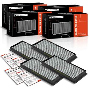 A-Premium 4-PC Cabin Air Filter with Activated Carbon Compatible with BMW E90 Series M3 2008-2013, V8 4.0L, Dust and odor filter, Replace# 64319159606