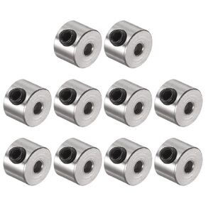 uxcell 10pcs Set Screw Collars 2.05mm Bore Shaft Collars, 7mm OD, 5mm Width, Landing Gear Stopper Wheel Collar