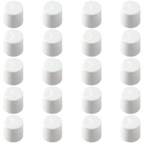 Replacement Caps for Squeeze Bottles 20PCS Neck Diameter 28mm Durable White Press Caps Dispensing Smooth Caps Seasoning, Glue, Paint Bottles