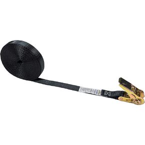 US Cargo Control Endless Ratchet Strap, 1 Inch X 30 Foot Open End Ratchet Strap, Black Endless Ratchet Strap Tie Down for Motorcycles, Cargo, Kayaks, and More, Small Cargo Strap with Ratchet