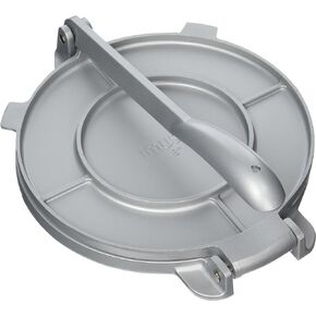 IMUSA USA MEXI-86009M Cast Aluminum Tortilla & Roti Press 8-Inch, Silver
