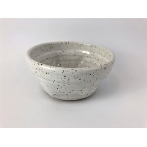 Speckled White Pottery Shaving Bowl for Men