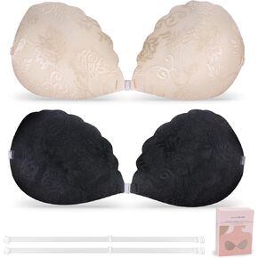 2pc Silicone Sticky Bra Cups for Backless Dress Invisible Strapless Bra Push Up Self Adhesive Breast Pads Sticky