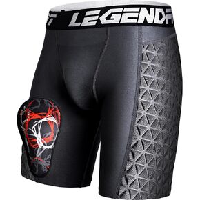 Youth Boys Baseball Sliding Shorts w/Cup Protective Athletic Compression Underwear Peewee Football Lacrosse Cricket
