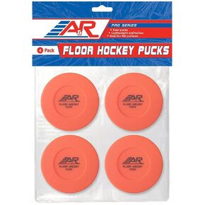 A&R Sports Floor Hockey Pucks (Pack of 4)