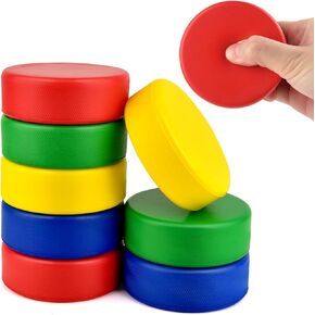 Foam Hockey Pucks, Ice Hockey Pucks for Practicing and Classic Training Indoor Floor Game Outdoor Sports Hockey Supplies for Kids Adults