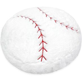 Baseball Plush, 18 inch Baseball Pillow Soft Fluffy Football Stuffed Plushies Toy Comfortable Cushion Room Decorations Party Gift for Boy & Girls