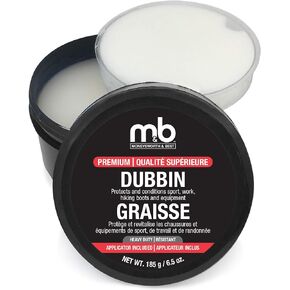 M&B Dubbin with Sponge Applicator, 6.5 Ounces, Protects & Conditions, Heavy Duty Waterproof