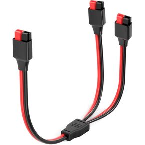 Anderson Splitter Cable,12AWG 1 to 3 Solar Charging Splitter Cable for Solar Generator Power Station(1FT)
