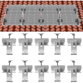 ECO-Worthy Roof Solar Panel Mounting Bracket System Kit(for 1-4 Pieces Solar Panels)