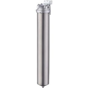 Amwater NSF/ANSI 42 Certification Stainless Steel Filter Housing for Filter Cartridge, Water Filter Housing for Whole House Water Purification of Stainless Steel 304 (10" A Housing-3/4NPT)