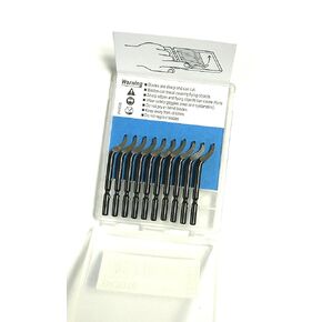 10pcs BS1018 S100 Cobalt Deburring Blades Tool Saws Blades Metal Deburred Tool Deburr Cutters Trimming Scrapers